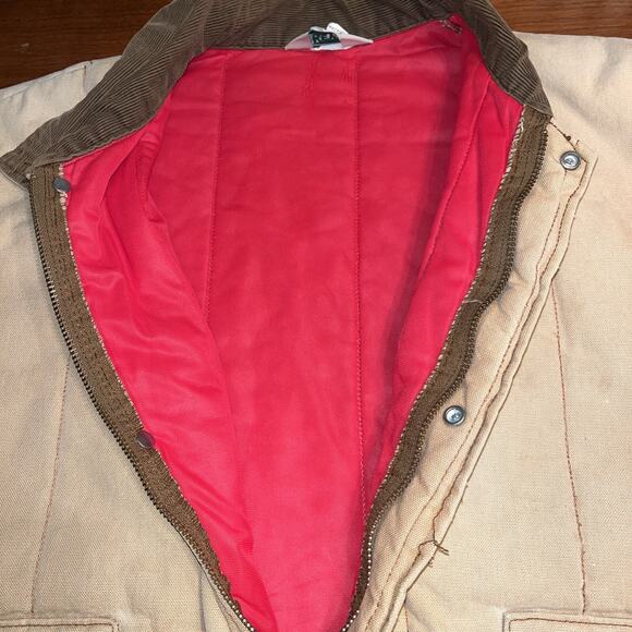 Key Canvas Barn Coat Quilted Insulated Duck Workwear 2XL Distressed USA Vintage - Picture 6 of 8